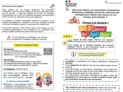 INFO PRATIQUE – Travaux