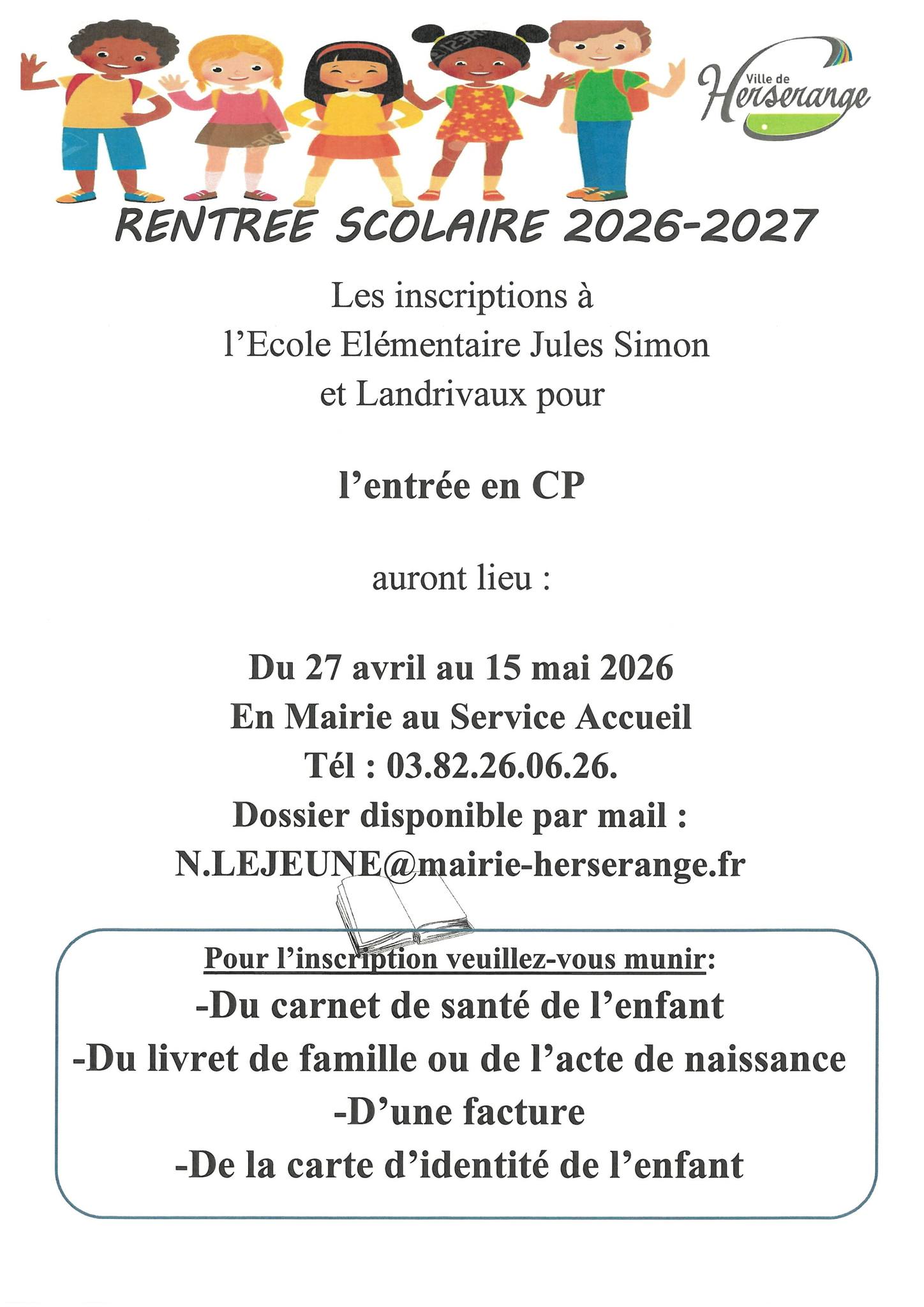 Lire la suite à propos de l’article INSCRIPTIONS CP – ECOLES PRIMAIRES