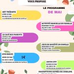 ESPACE DE VIE SOCIALE – Programme des activités de Mai