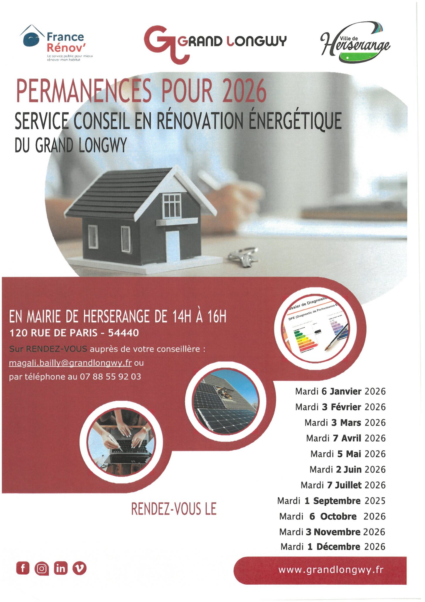 Lire la suite à propos de l’article Permanences – Conseil en rénovation énergétique