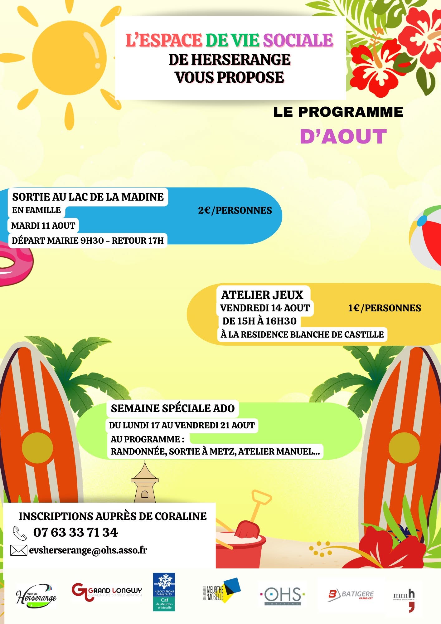 Lire la suite à propos de l’article ESPACE DE VIE SOCIALE – PROGRAMME DES ACTIVITES – AOUT 2026
