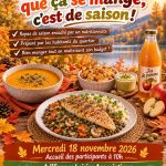 Conseil Citoyen – Evidemment que ça se mange c&rsquo;est de saison ! – Repas d&rsquo;Automne
