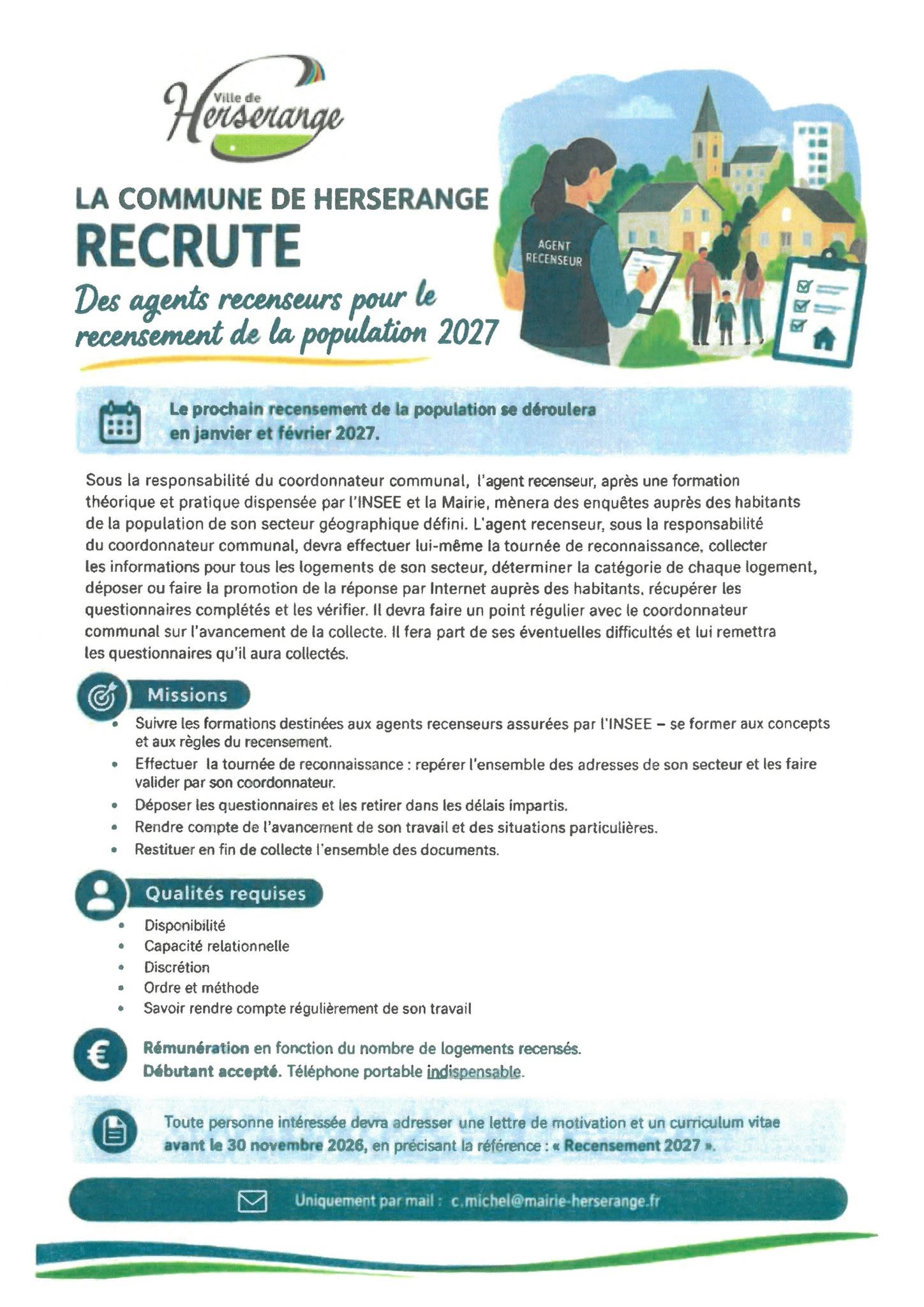 Lire la suite à propos de l’article Recensement de la population 2027